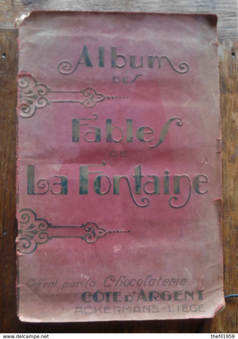 Chromos Chocolaterie Ackermans - Liège / Album Des Fables De La Fontaine Vers 1900 / Côte D'Argent - Other & Unclassified