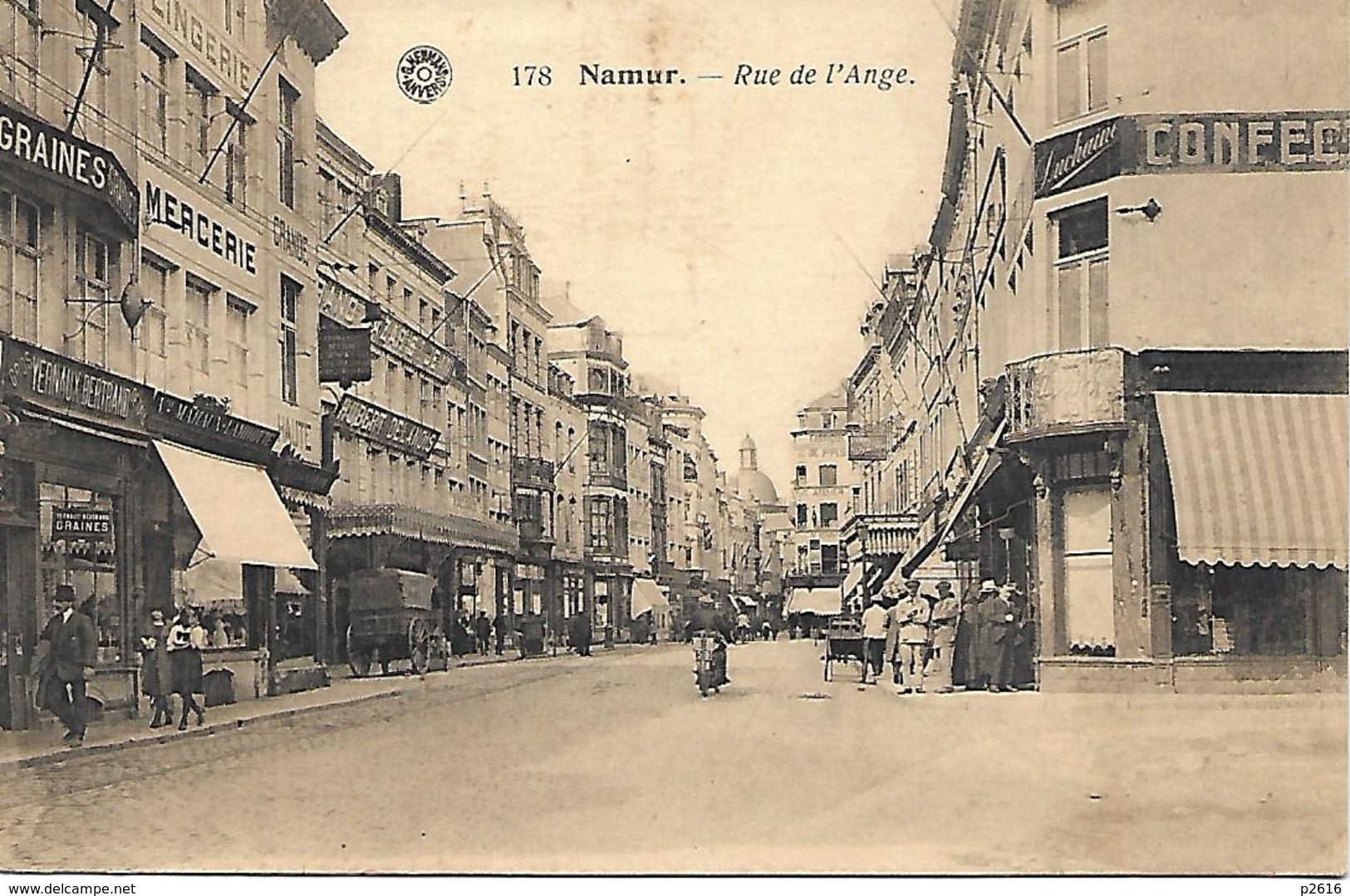 BELGIQUE -  NAMUR -  RUE DE L ANGE -  DUCHAINE CONFECTION-  MAGASINS VERNAUX - HUBERT DELANOIS - Namur