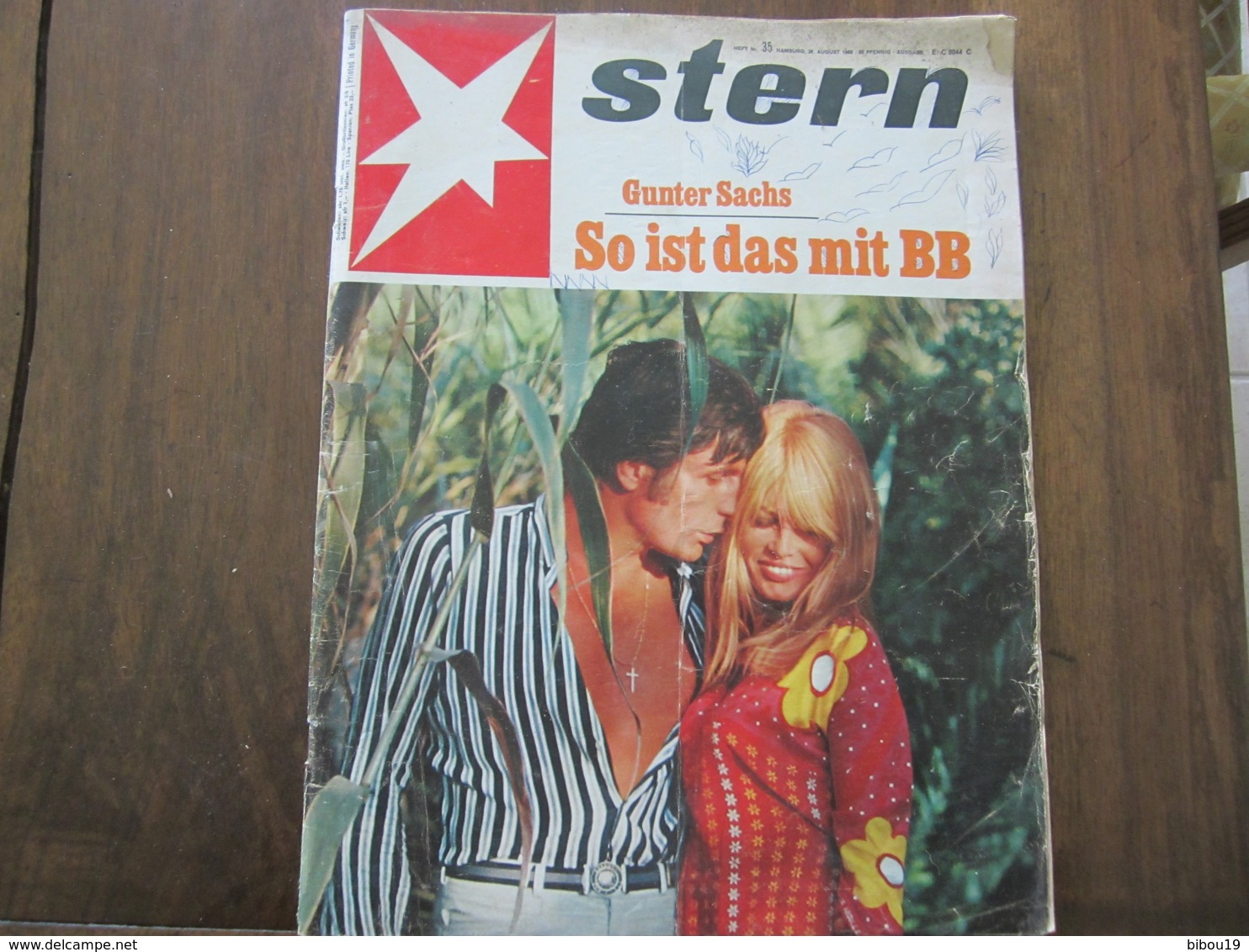 MAGAZINE STERN AUGUST  1968  N 35  GUNTER SACHS SO IST DAS MIT BB - Viaggi & Divertimenti