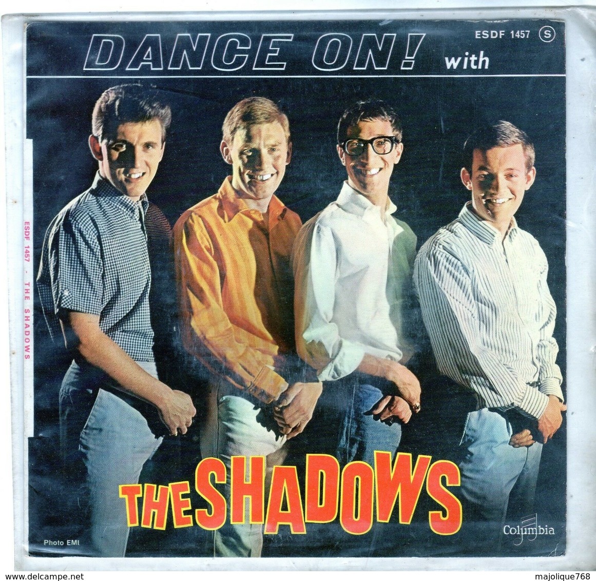 Pochette Sans Disque Sous Plastique - The Shadows  - Columbia ESDF 1457 - 1962 - Accessoires, Pochettes & Cartons