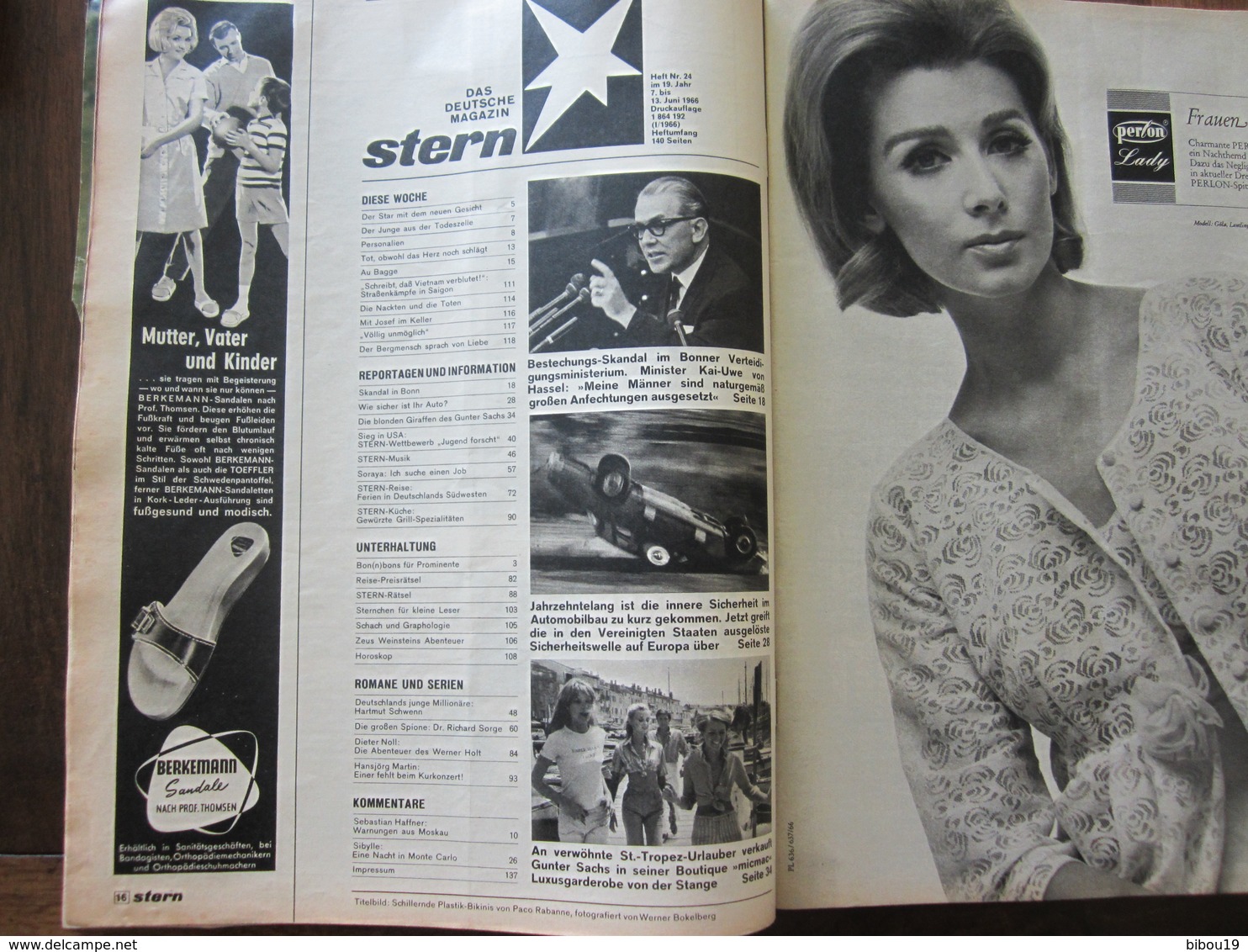 MAGAZINE STERN JUNI 1966  N 24 DIE BLONDEN GIRAFFEN DES GUNTER SACHS - Reizen En Ontspanning