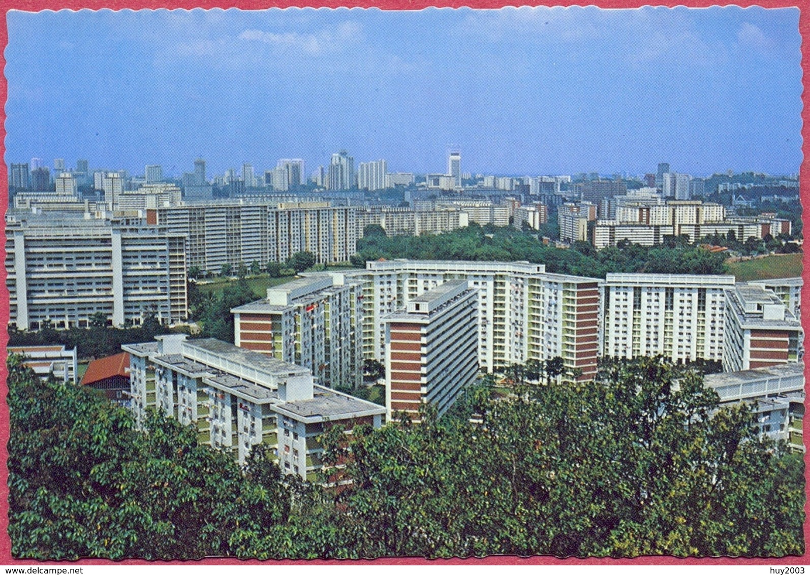 Old 1981's View From Mount Faber Of Housing Estate_Singapore Highrise Flats Buit By Government (UNC)_A34 AMA_S'pore-cpc - Singapore