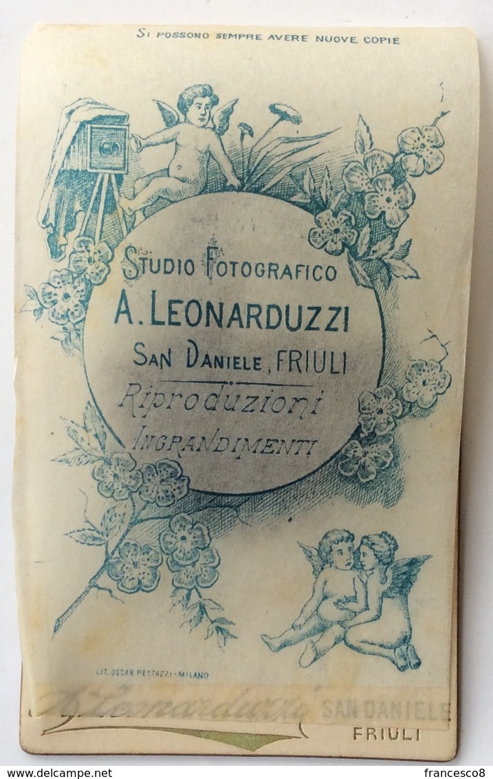 SAN DANIELE DEL FRIULI LEONARDUZZI  STUDIO FOTOGRAFICO - Ritratto / Udine - Antiche (ante 1900)