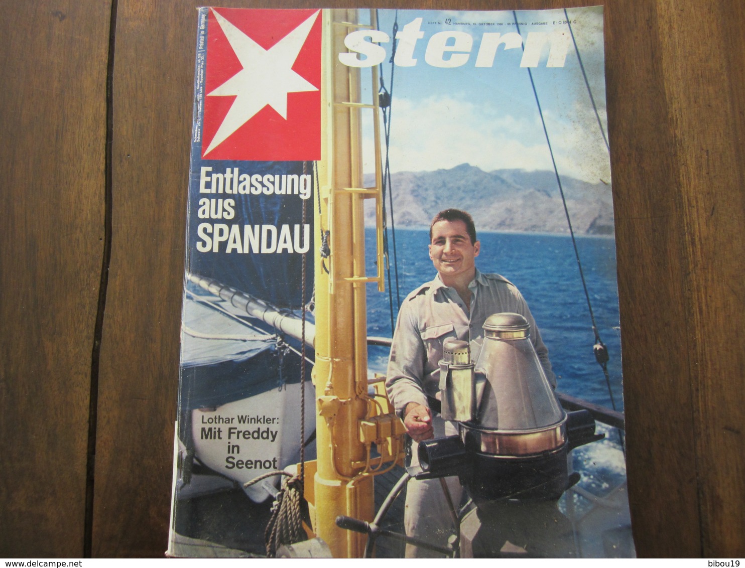 MAGAZINE STERN OKTOBER 1966  N 42 ENTLASSUNG AUS SPANDAU LOTHAR WINKLER MIT FREDDY IN SEENOT - Viaggi & Divertimenti