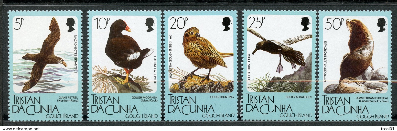 Tristan Da Cunha, Yvert 448/452, Scott 455/459, MNH - Tristan Da Cunha