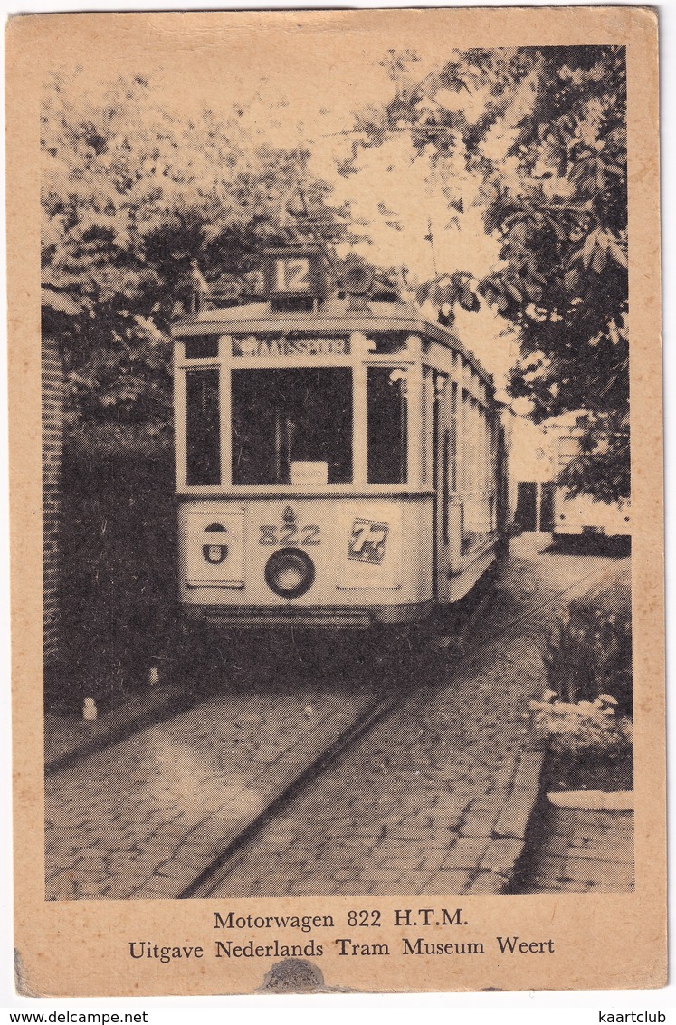 Motorwagen 822 H.T.M. - (Uitgave Nederlands Tram Museum Weert) - (Holland) - Strassenbahnen