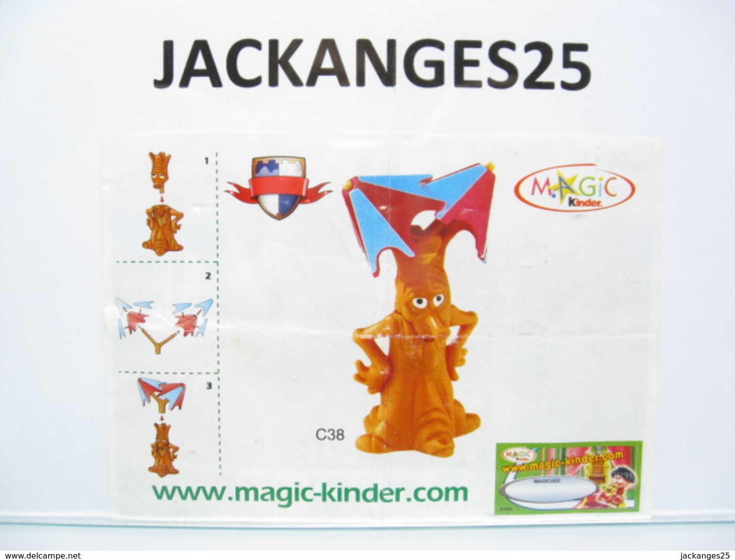 KINDER FUNNY CASTLE MPG C 38 2004 + BPZ EU B + MAGIC CODE - Montables