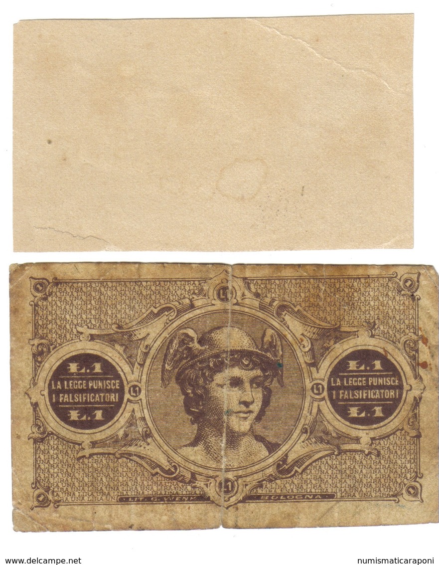 Società Del Commercio E Dell'industria Genovese 50 Cent 1872 + 1 Lira Cassa Sangiorgio Genova Fiduciari  LOTTO 1245 - Altri & Non Classificati