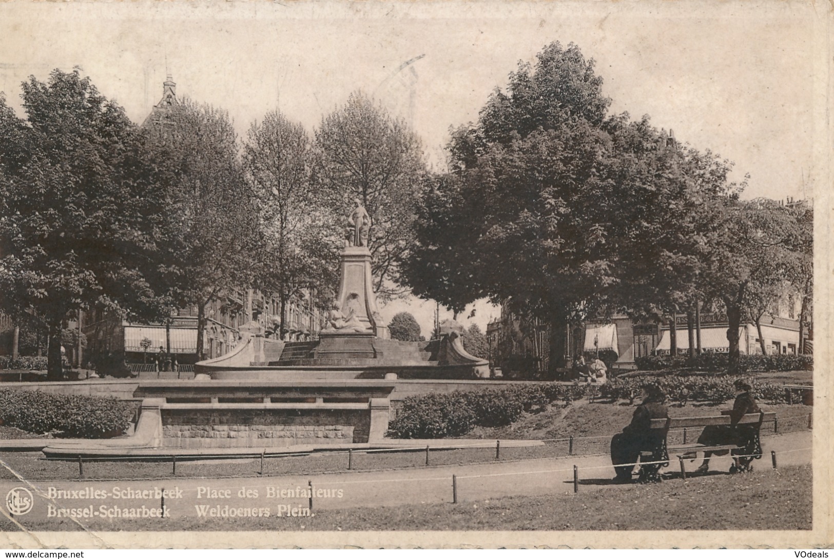 CPA - Belgique - Brussels - Bruxelles - Schaerbeek - Place Des Bienfaiteurs - Schaarbeek - Schaerbeek