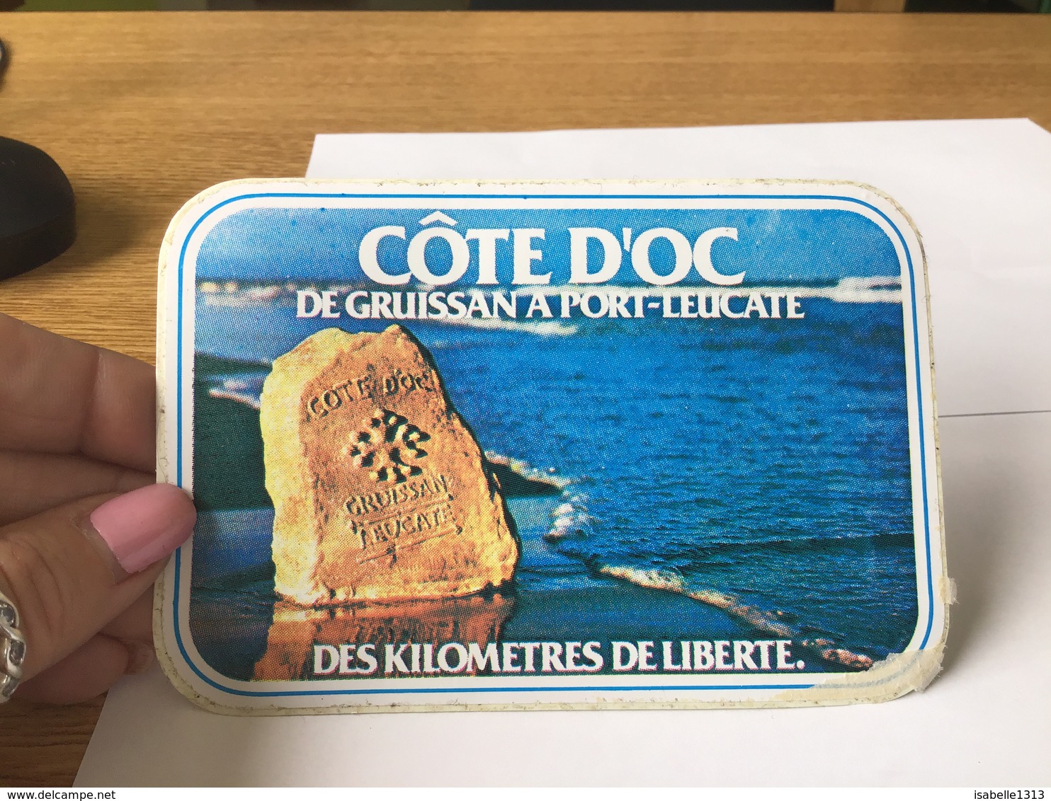 Autocollant Années 80 Côte-d’Or De Kilomètres De  Port Leucate  Liberté - Autocollants