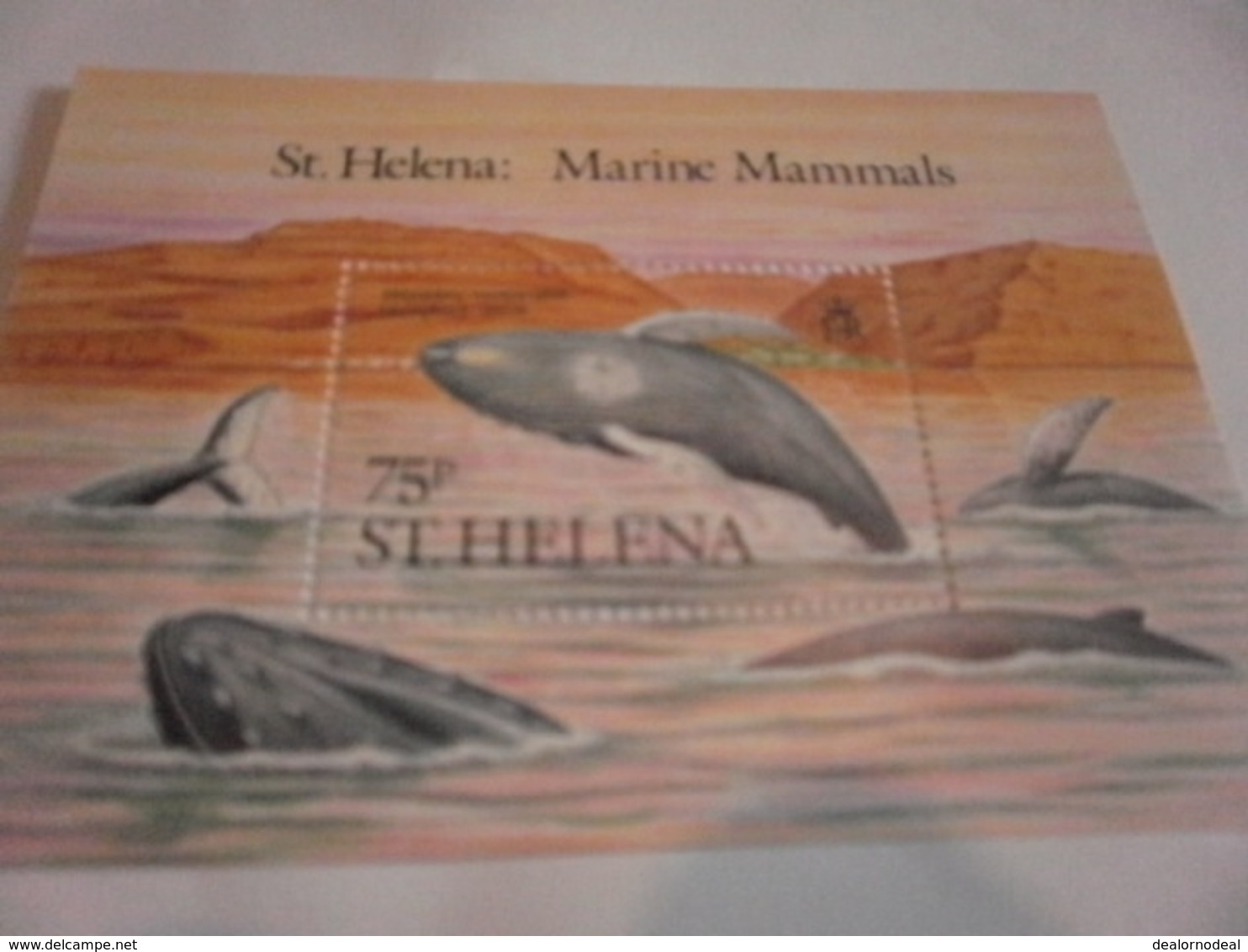 Miniature Sheet Perf Humpback Whale St Helena Marine Mammals - America (Other)