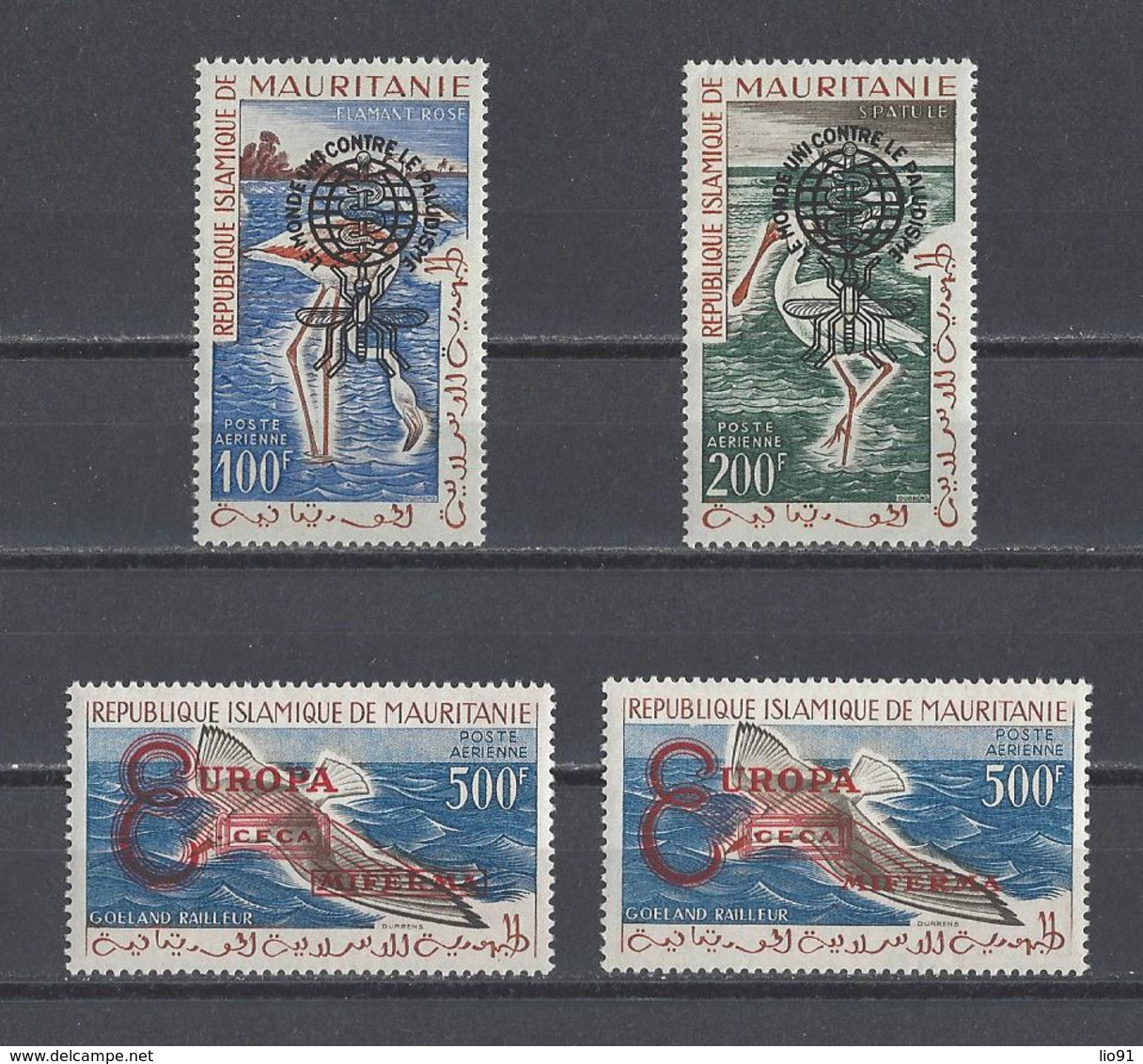 MAURITANIE  YT  PA  N° 20C/20D - 20E/20F  Neuf **  1962 - Mauritania (1960-...)