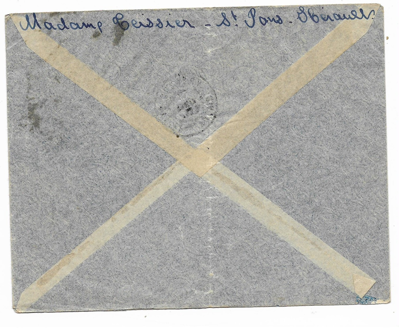 GUINEE 1945-lettre En F.M. De ST PONS (hérault) Surtaxe Aérienne 6 F (5 Timbres) Pour LABE  .A.O.F.  2scans - 1921-1960: Période Moderne