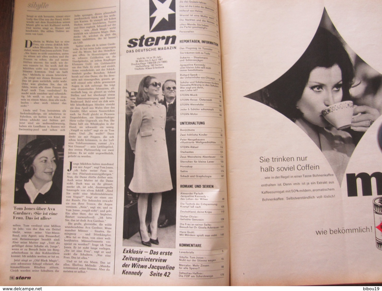 MAGAZINE STERN APRIL 1967  N 14 DAS ERSTE INTERVIEW MIT JACQUELINE KENNEDY REISELAND OSTERREICH - Viajes  & Diversiones