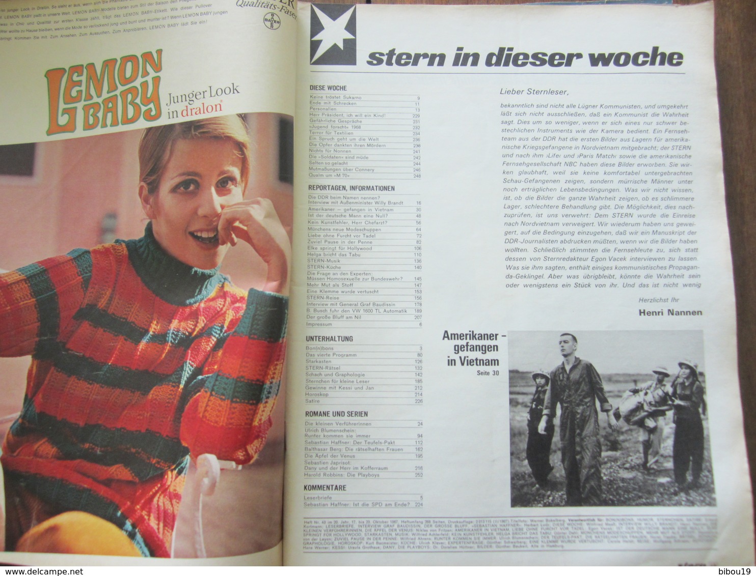 MAGAZINE STERN OKTOBER 1967   N 43 IST DER DEUTSCHE MANN EINE NULL? - Reise & Fun