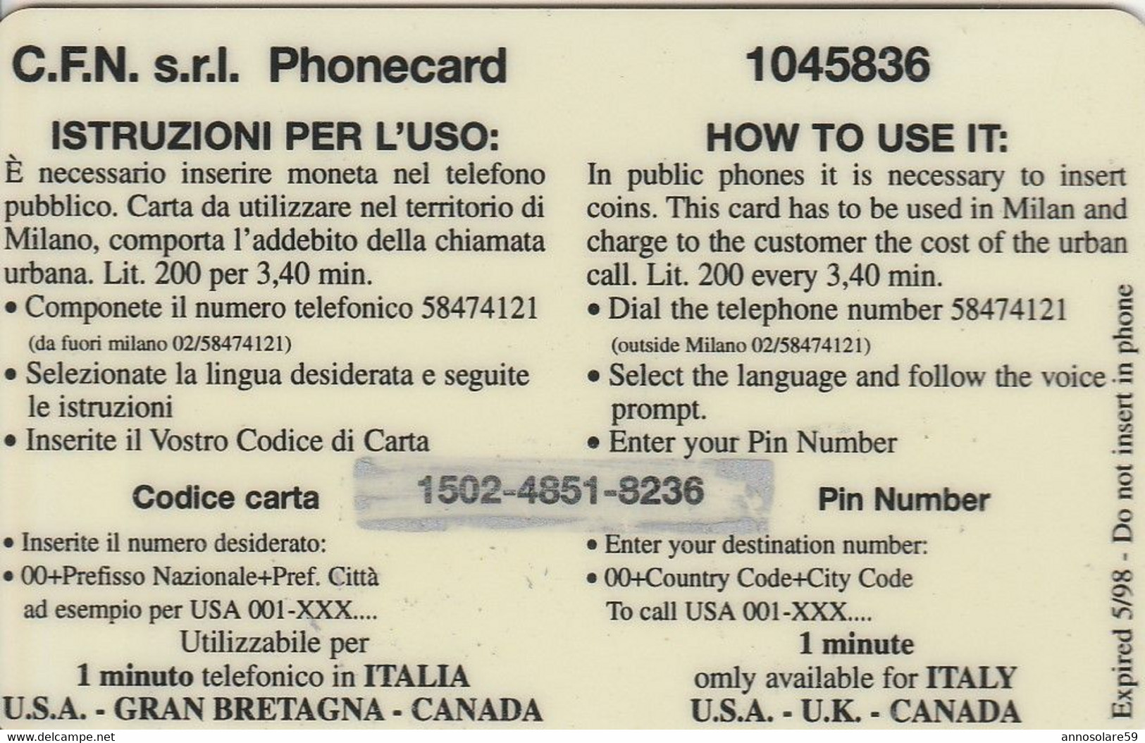 CARTA TELEFONICA INTERNAZIONALE PHONECARD - MONDIALI DI CALCIO 1998 IN FRANCIA "FRANCIA / NIGERIA - LEGGI - Altri & Non Classificati