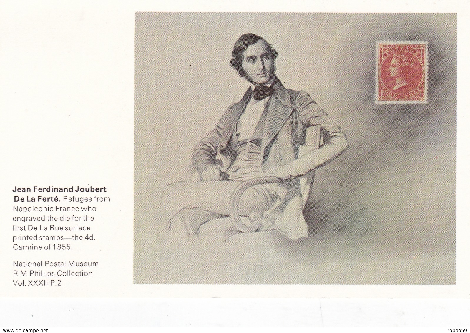 Great Britain Jean Ferdinand Joubert De La Ferte National Postal Museum Postcard - Other & Unclassified