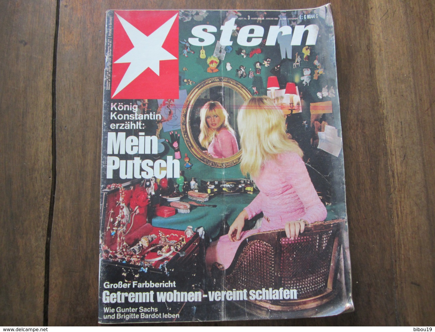 MAGAZINE STERN JANUAR  1968   N 3 KONIG KONSTANTIN MEIN PUTSCH WIE GUNTER SACHS UND BRIGITTE BARDOT LEBEN - Voyage & Divertissement