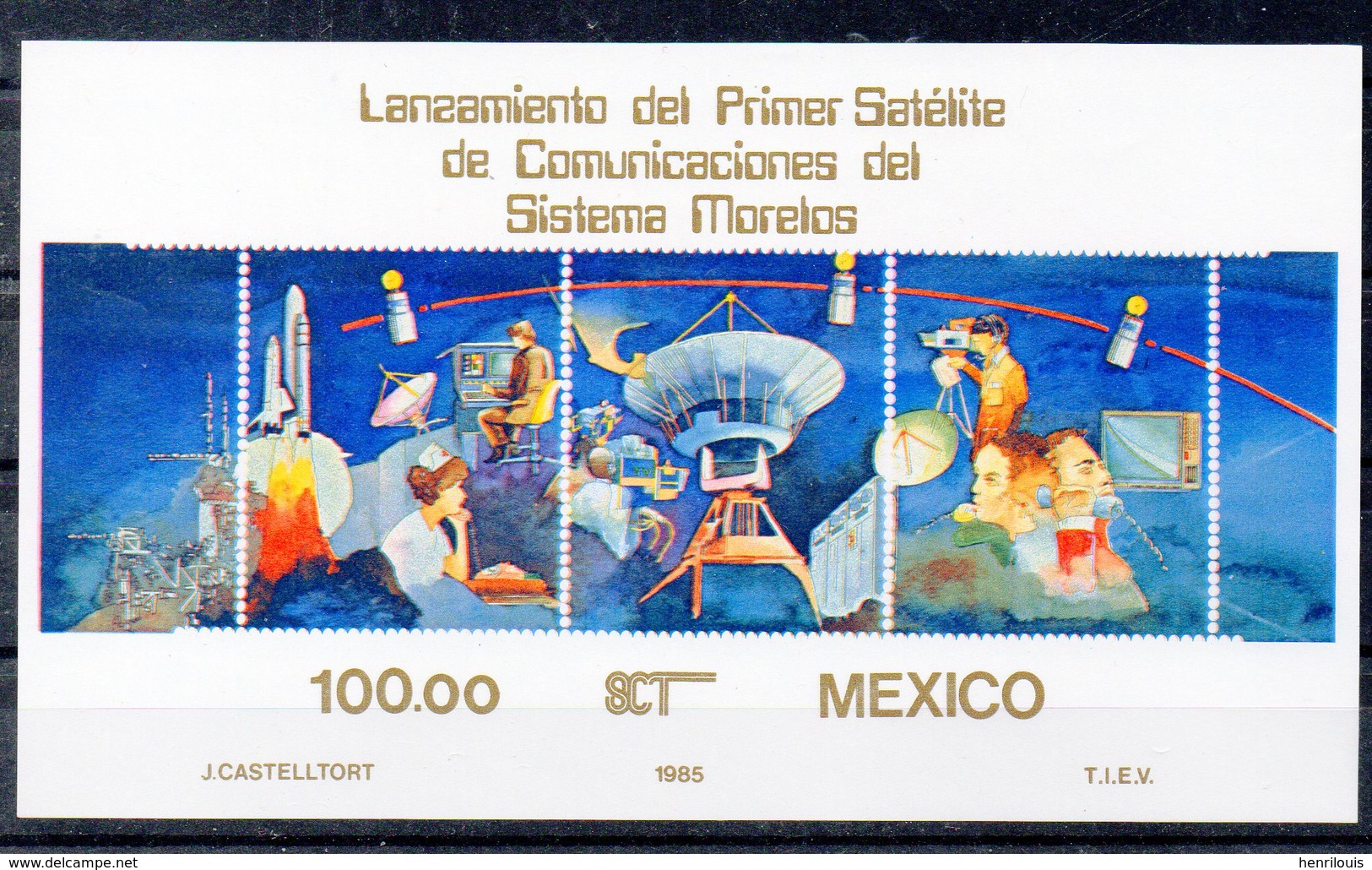 MEXIQUE   Timbres Neufs ** De 1985  ( Ref 6423 )  Communications - Espace - Mexique