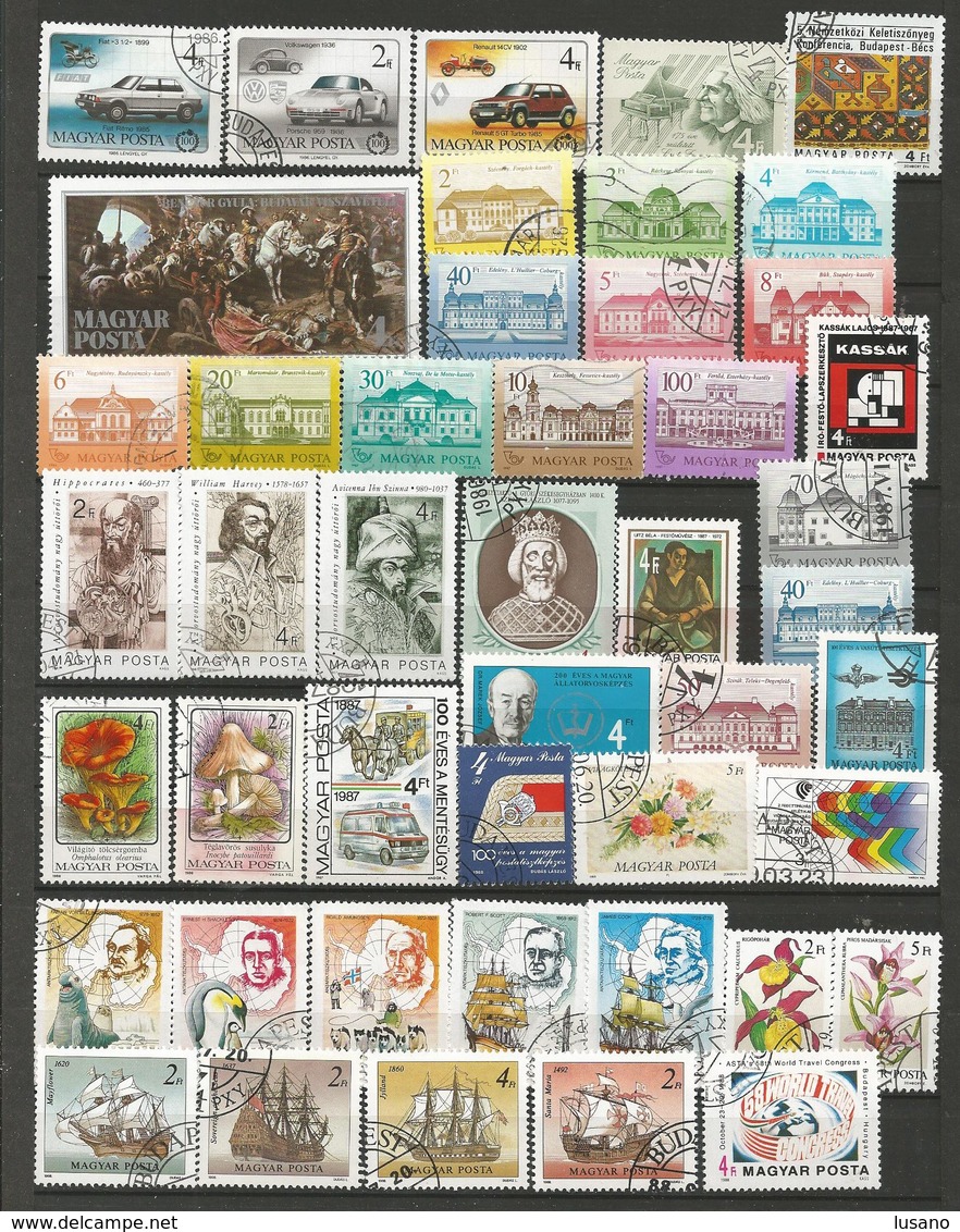 Hongrie - Collection de 1000 timbres oblitérés, tous différents