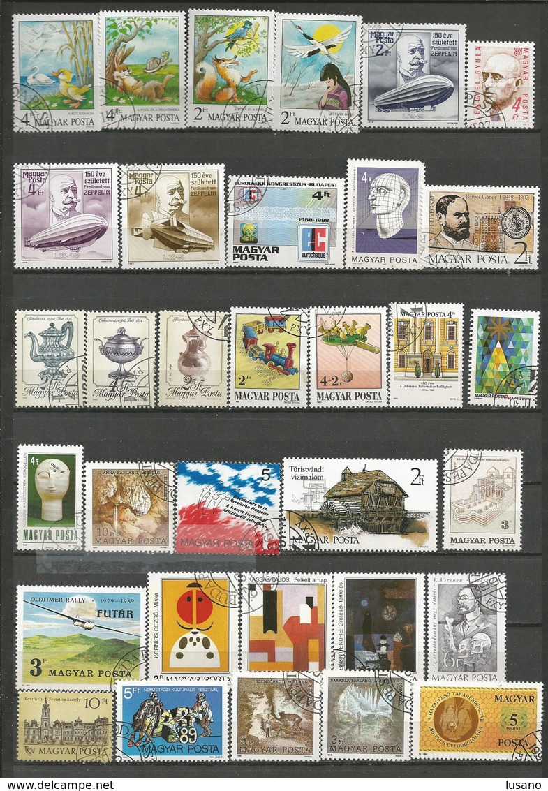 Hongrie - Collection de 1000 timbres oblitérés, tous différents