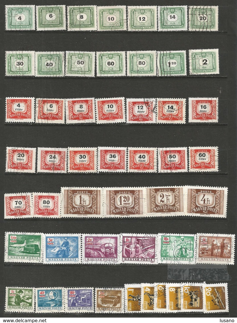 Hongrie - Collection de 1000 timbres oblitérés, tous différents