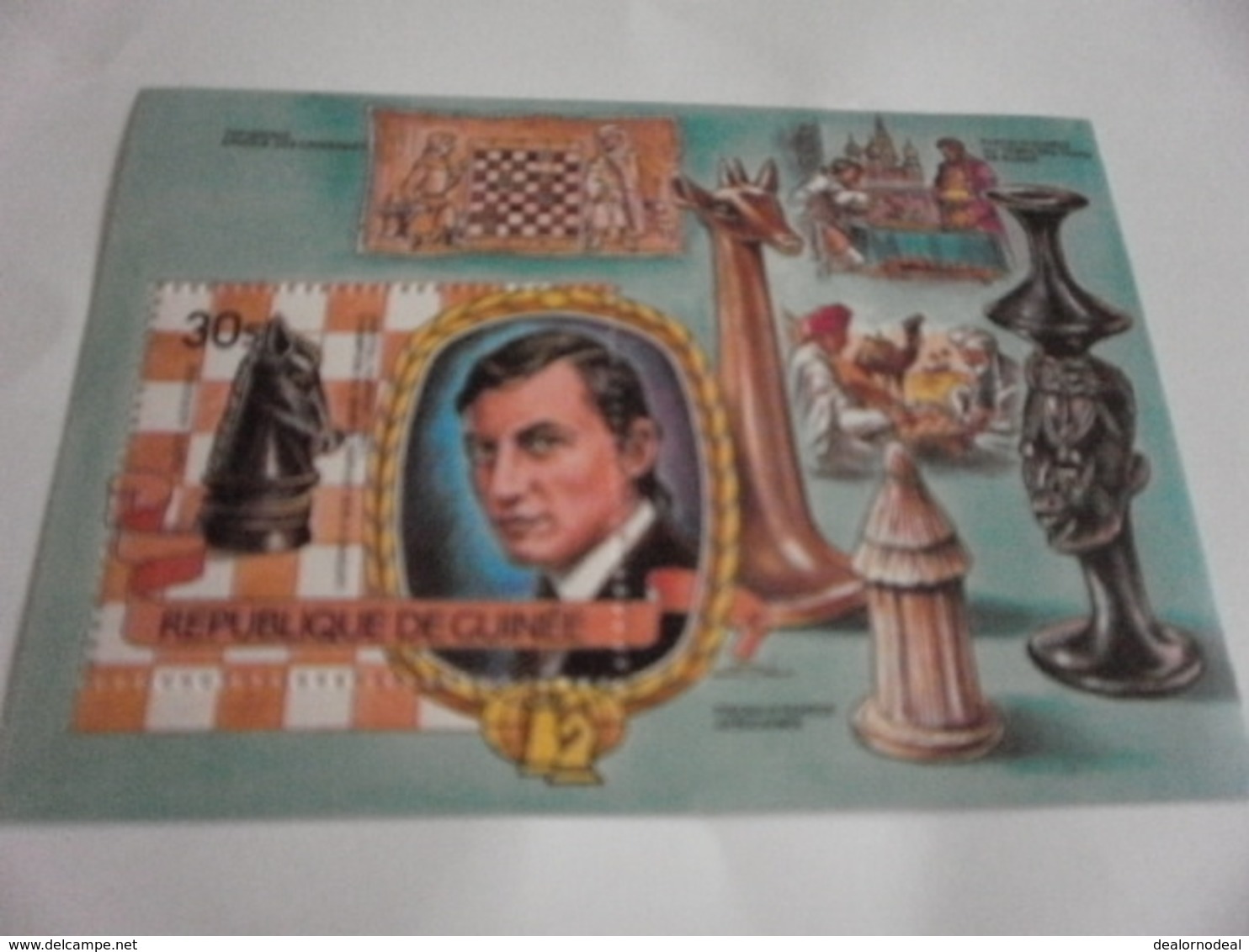 Miniature Sheet Perf Chess - Guinea (1958-...)