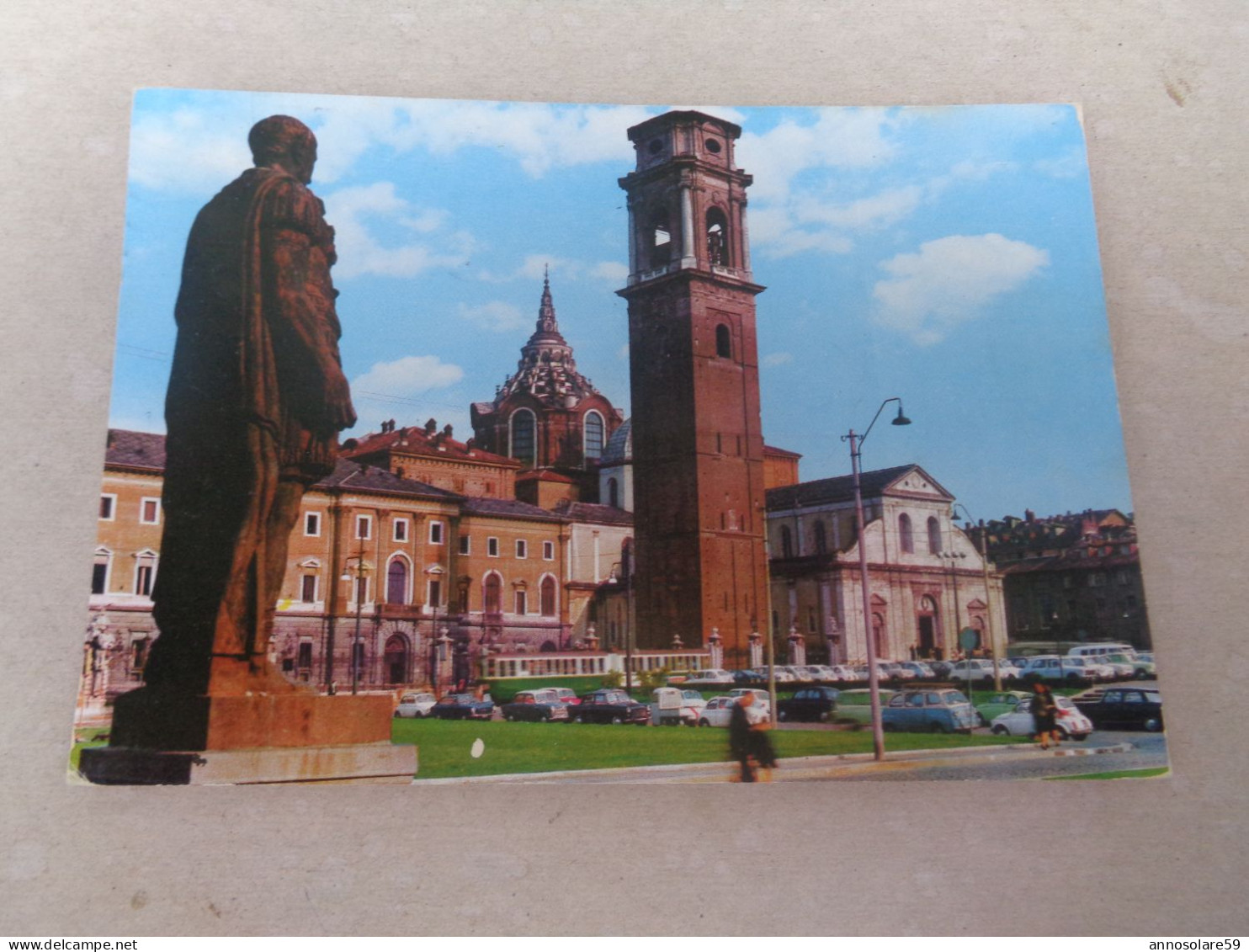 CARTOLINA: TORINO - DUOMO (MOVIMENTATA, AUTO D'EPOCA) VIAGGIATA - F/G - COLORI - - Musei