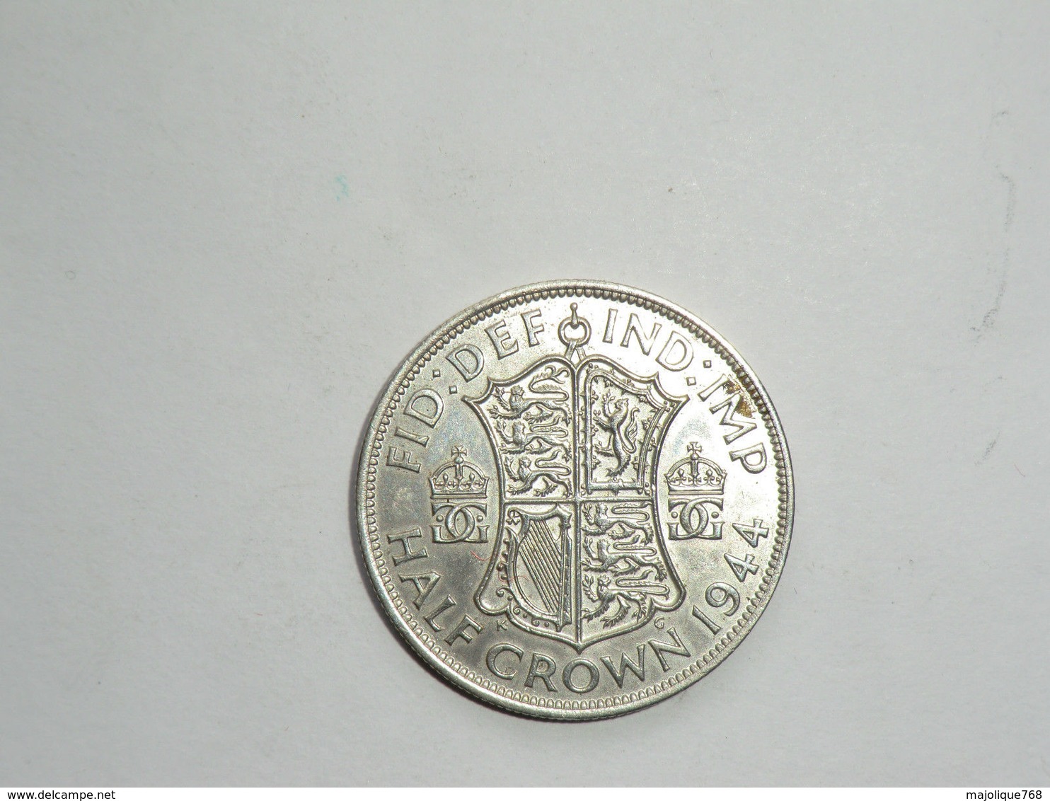 Monnaie Royaume-unie - 1/2 Crown George VI 1944 Argent En SUP - K. 1/2 Crown