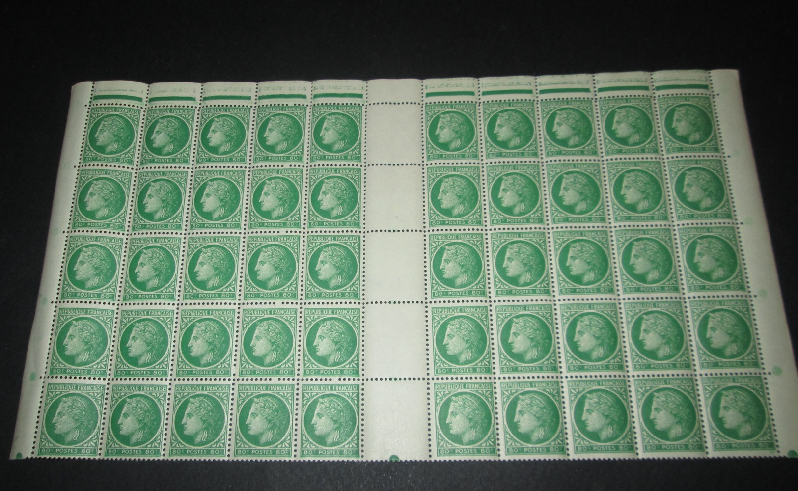 France Neuf** 1945  N°675 Cérès De Mazelin 1/2 FEUILLE - Mint/Hinged