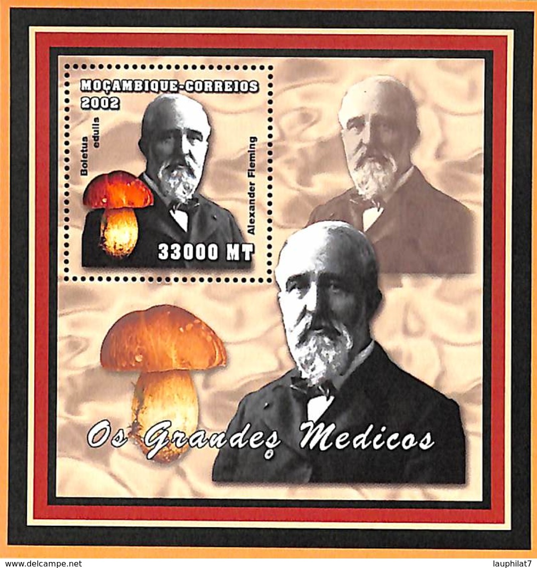 [36989]TB//**/Mnh-Mozambique 2002 - Célébrité, Scientifique, Champignons - Alexander Fleming. - Mozambique