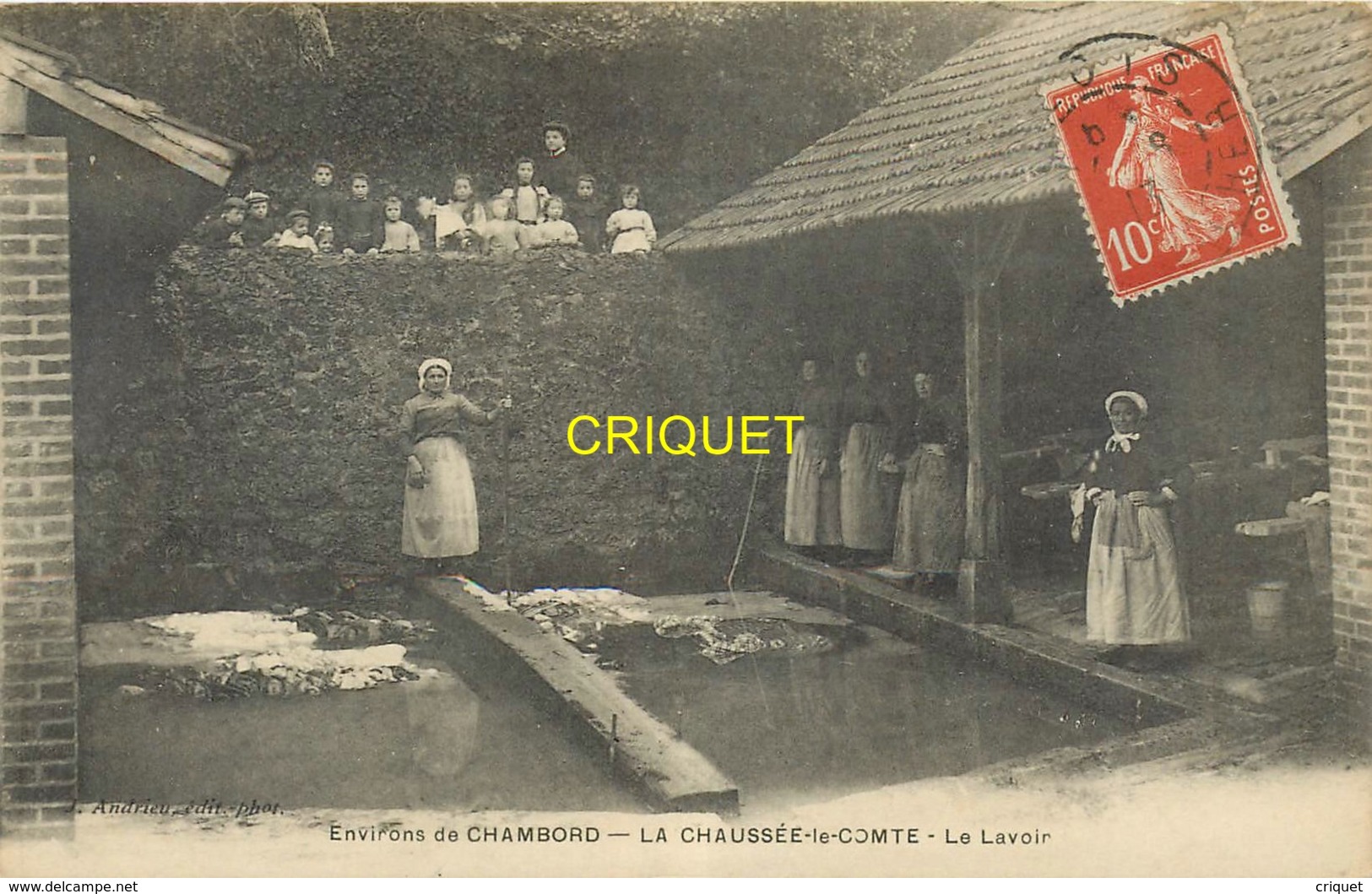 41 La Chaussée Le Comte, Le Lavoir, Très Belle Animation, Top Carte - Autres & Non Classés