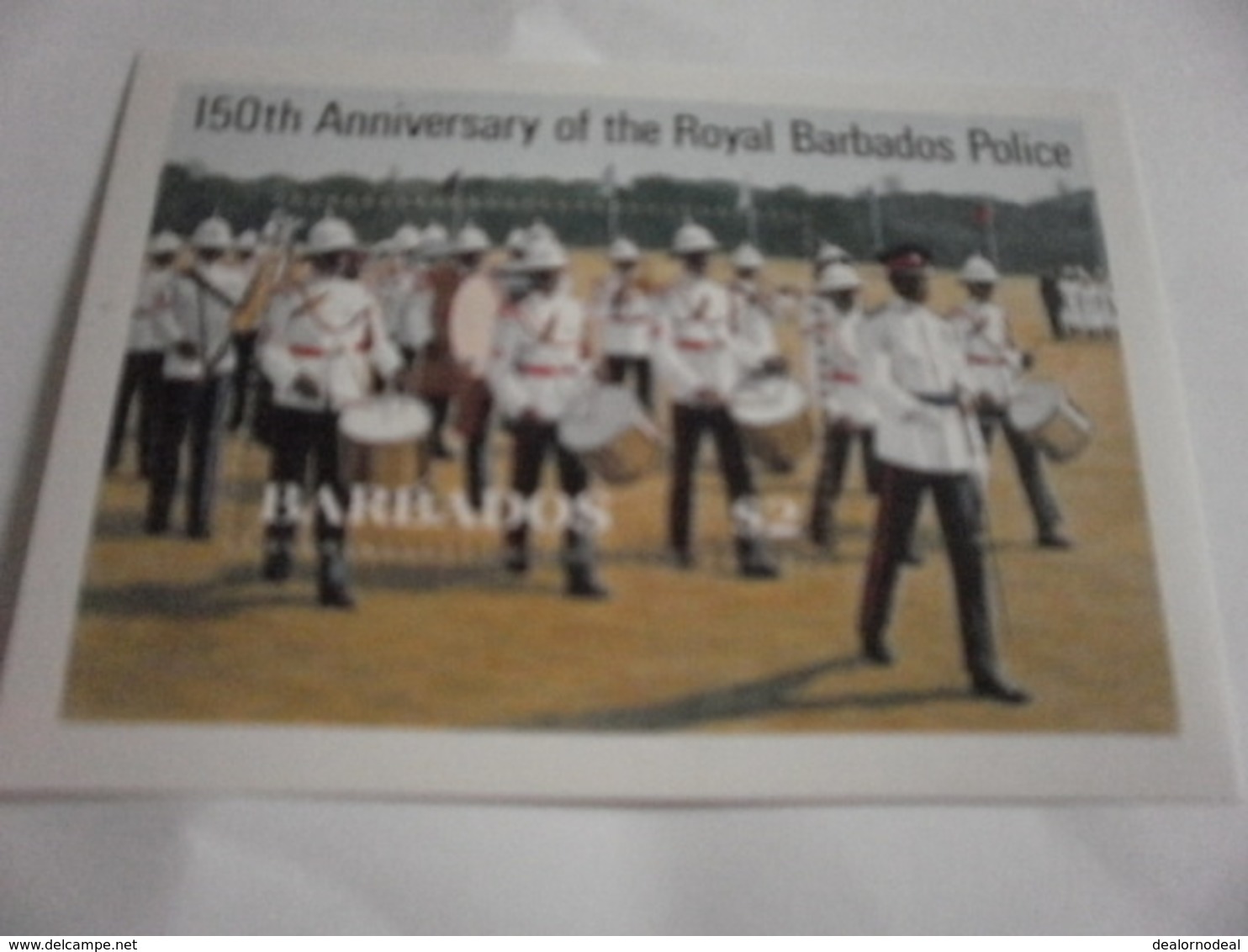 PoMiniature Sheet Perf 150th Anniversary Barbados Police - Barbados (1966-...)