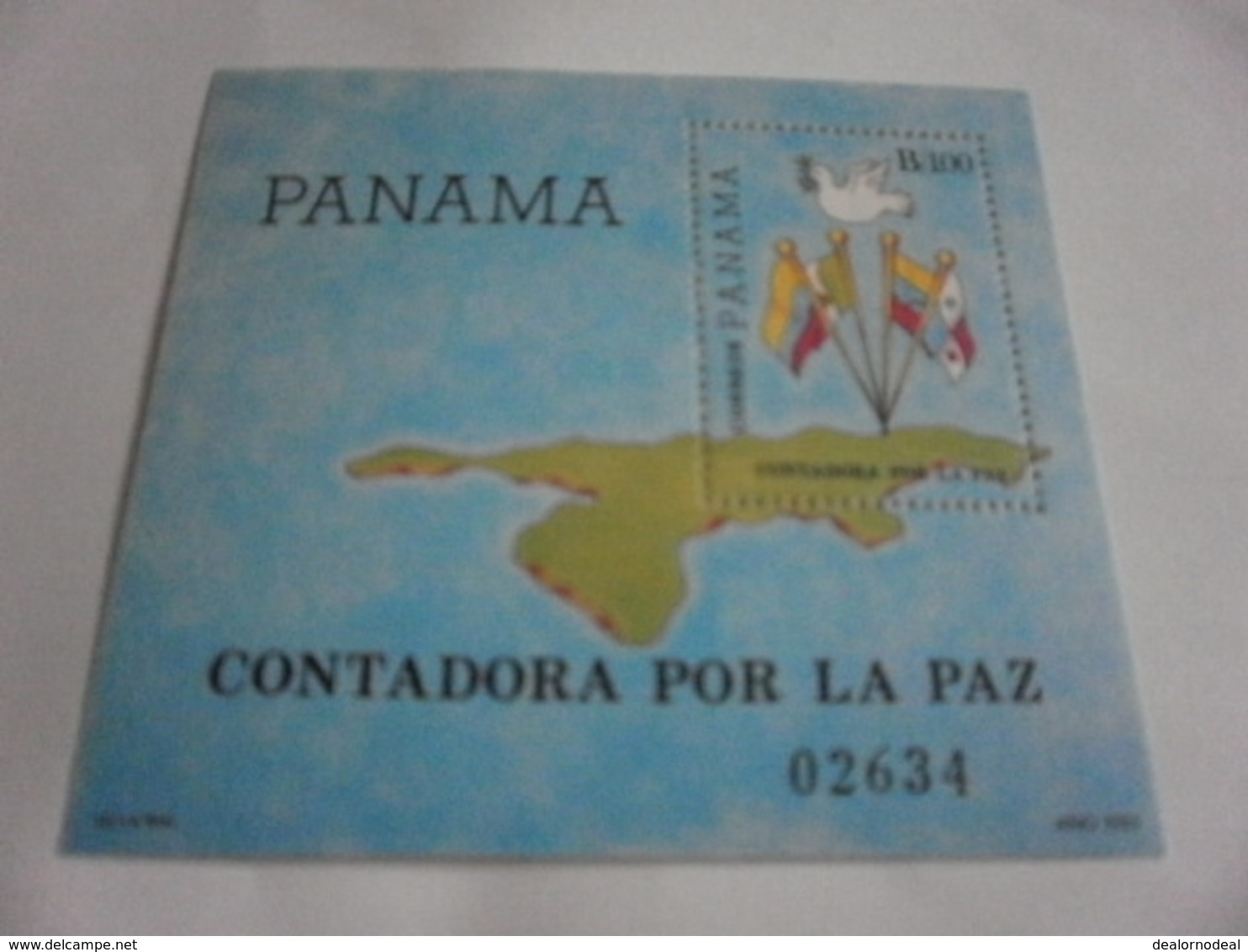 Miniature Sheet Perf Contadora Por La Paz Panama - Panama