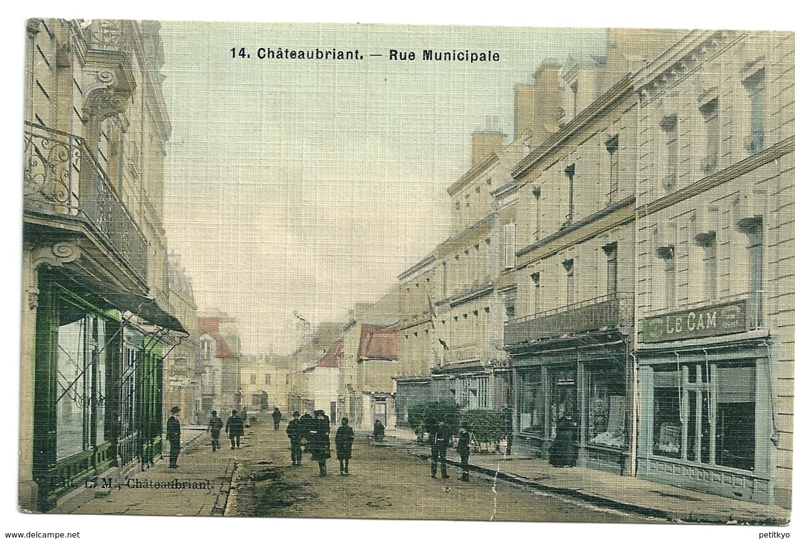 44 - Châteaubriant - Rue Municipale - Carte Tissee - Châteaubriant