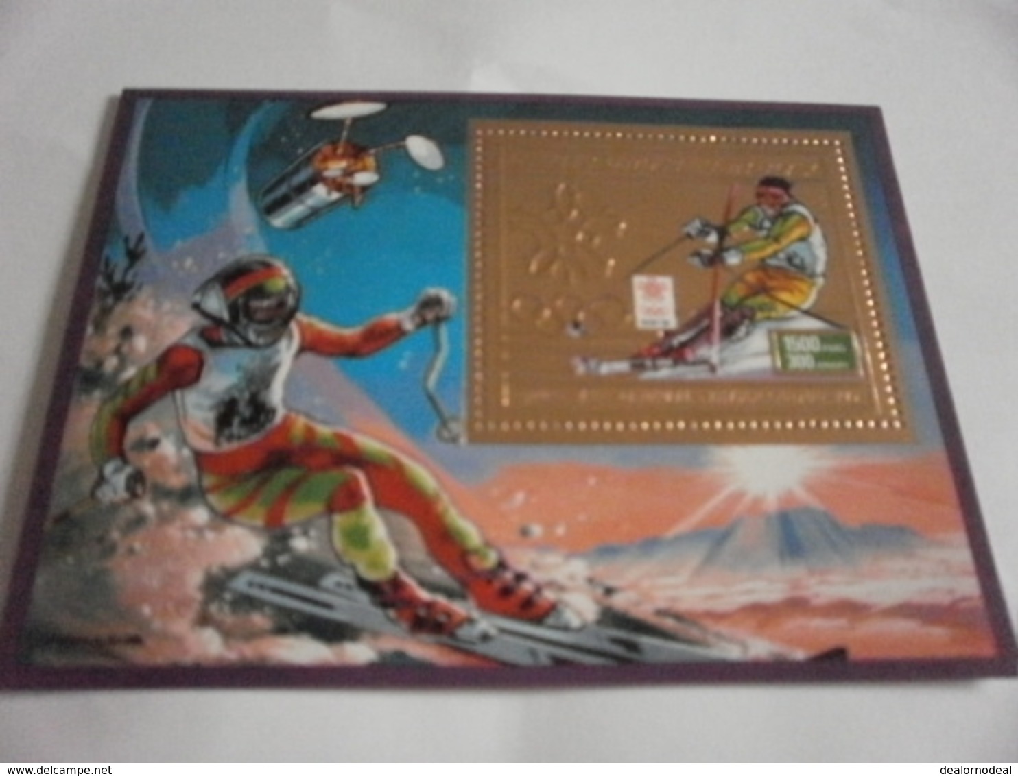 Miniature Sheet Perf Calgary 1988 Winter Olympics - Madagascar (1960-...)