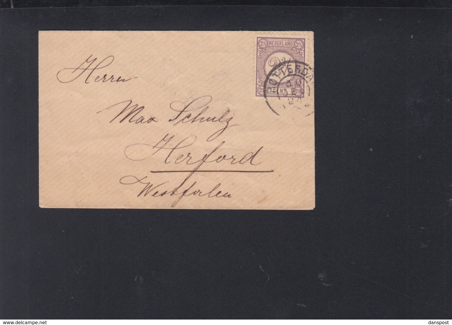 Niederlande Kleinbrief 1894 Rotterdam Nach Herford - Storia Postale