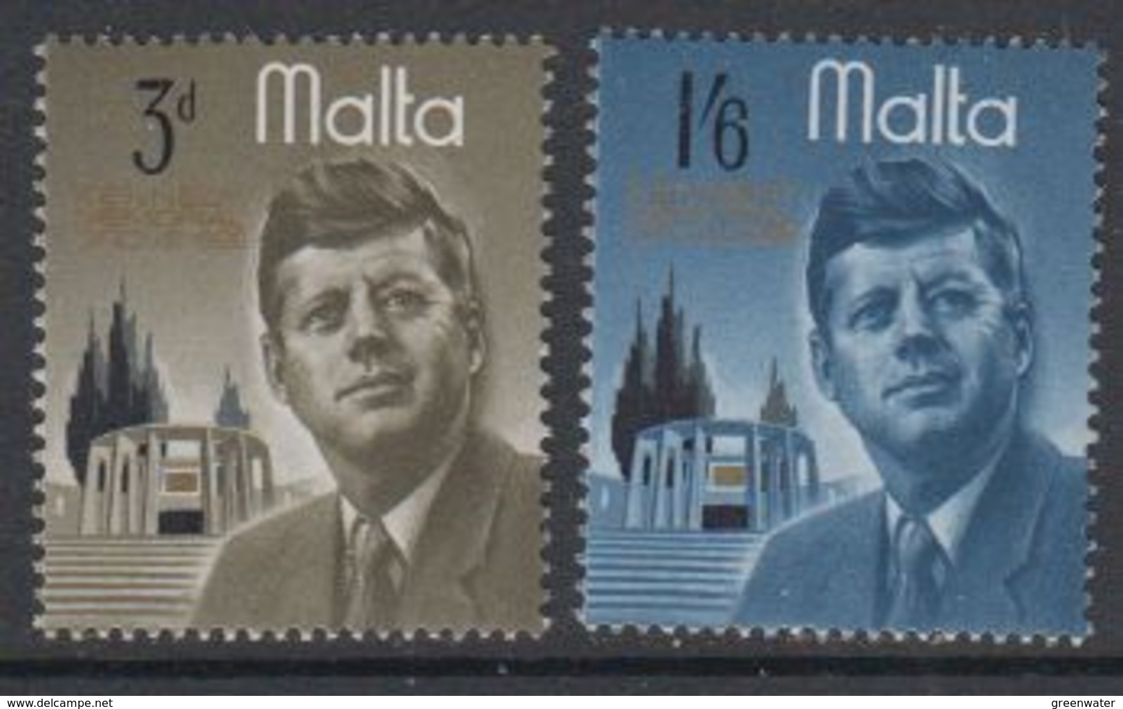 Malta 1966 J.F. Kennedy 2v ** Mnh (42796H) - Malta