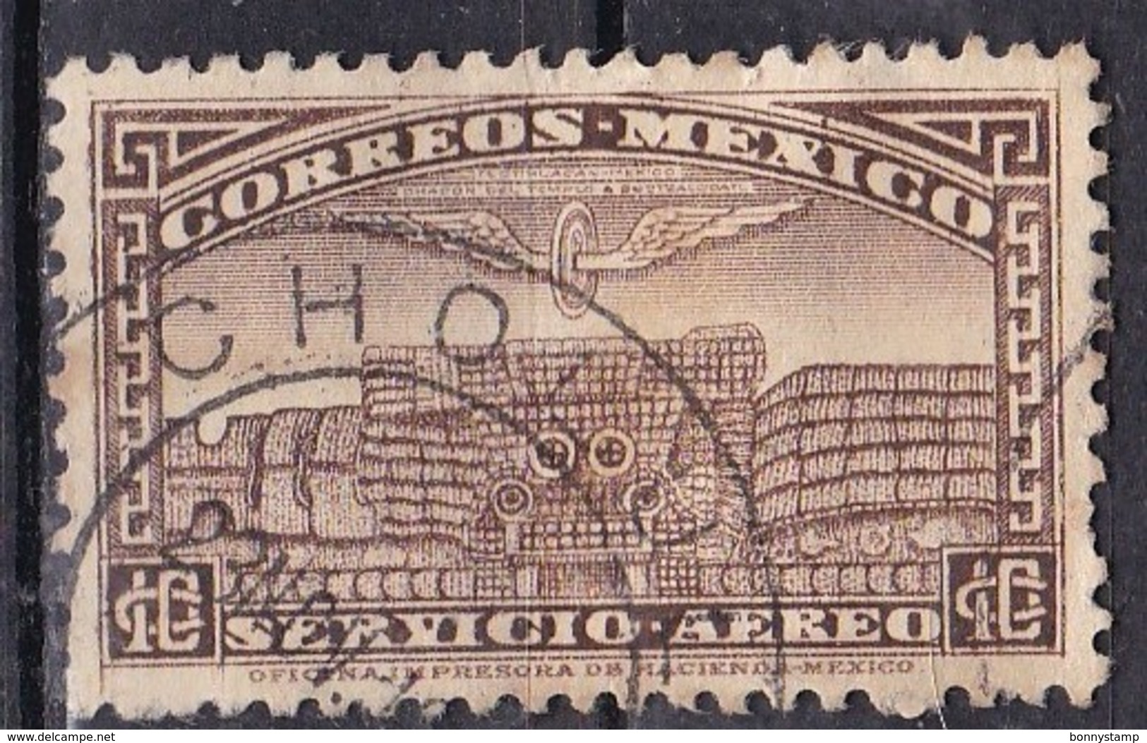 Messico, 1934/35 - 10c Tlaloc, God Of Water - Nr.C66 Usato° - Messico