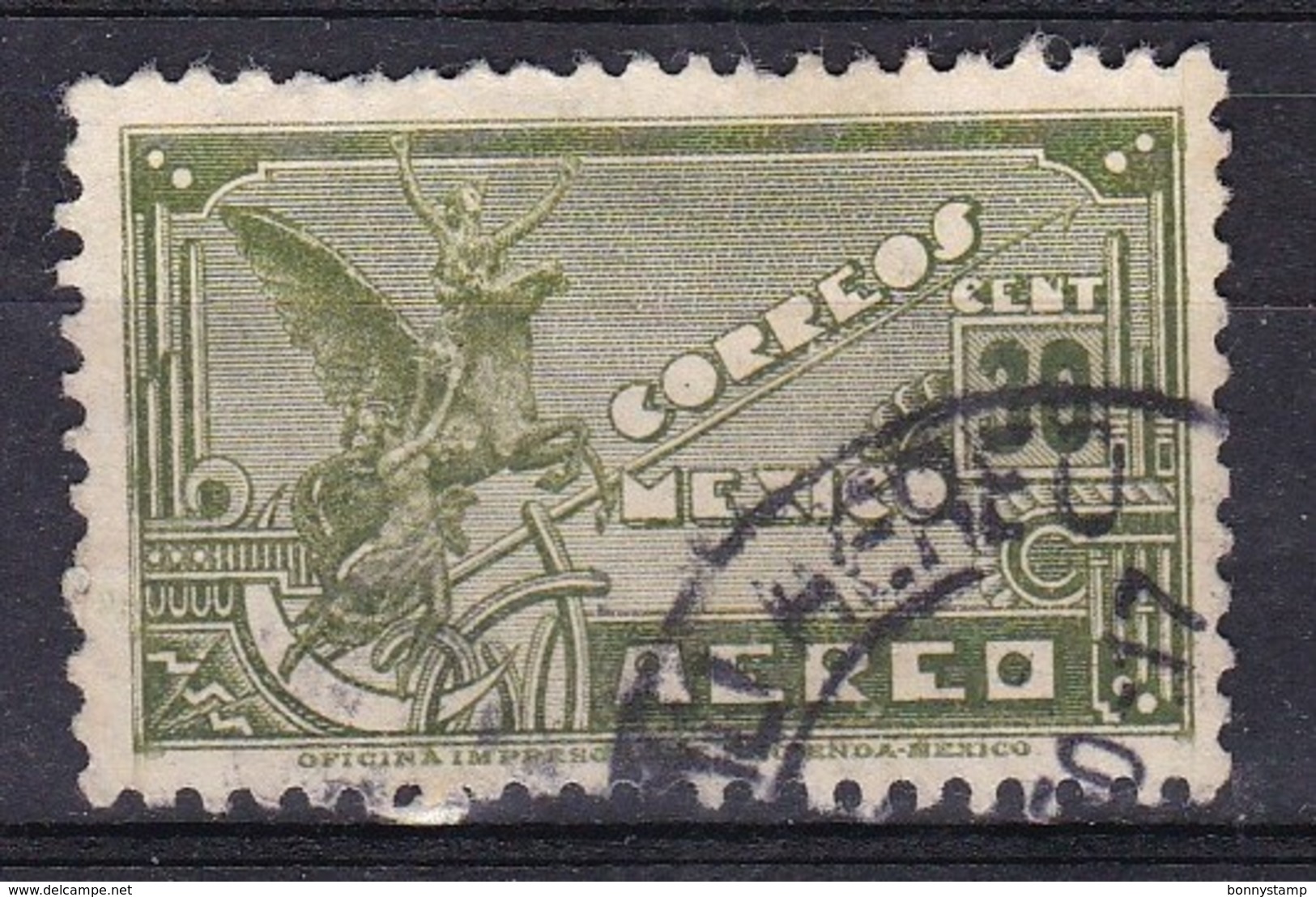 Messico, 1934/35 - 30c Symbolical Of Flight - Nr.C69 Usato° - Mexico