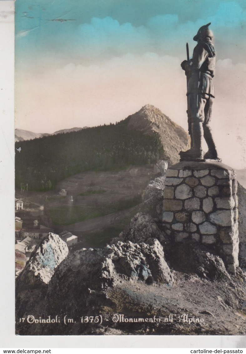 OVINDOLI L'AQUILA MONUMENTO ALL'ALPINO - L'Aquila