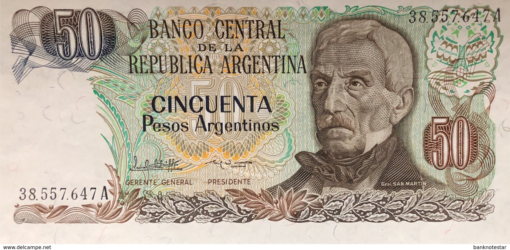 Argentina 50 Pesos Argentino, P-314 (1983) - UNC - Argentinien