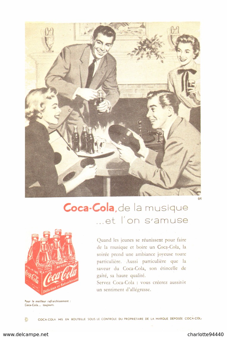 PUB " COCA-COLA " 1950'S ( 1 ) - Afiches Publicitarios