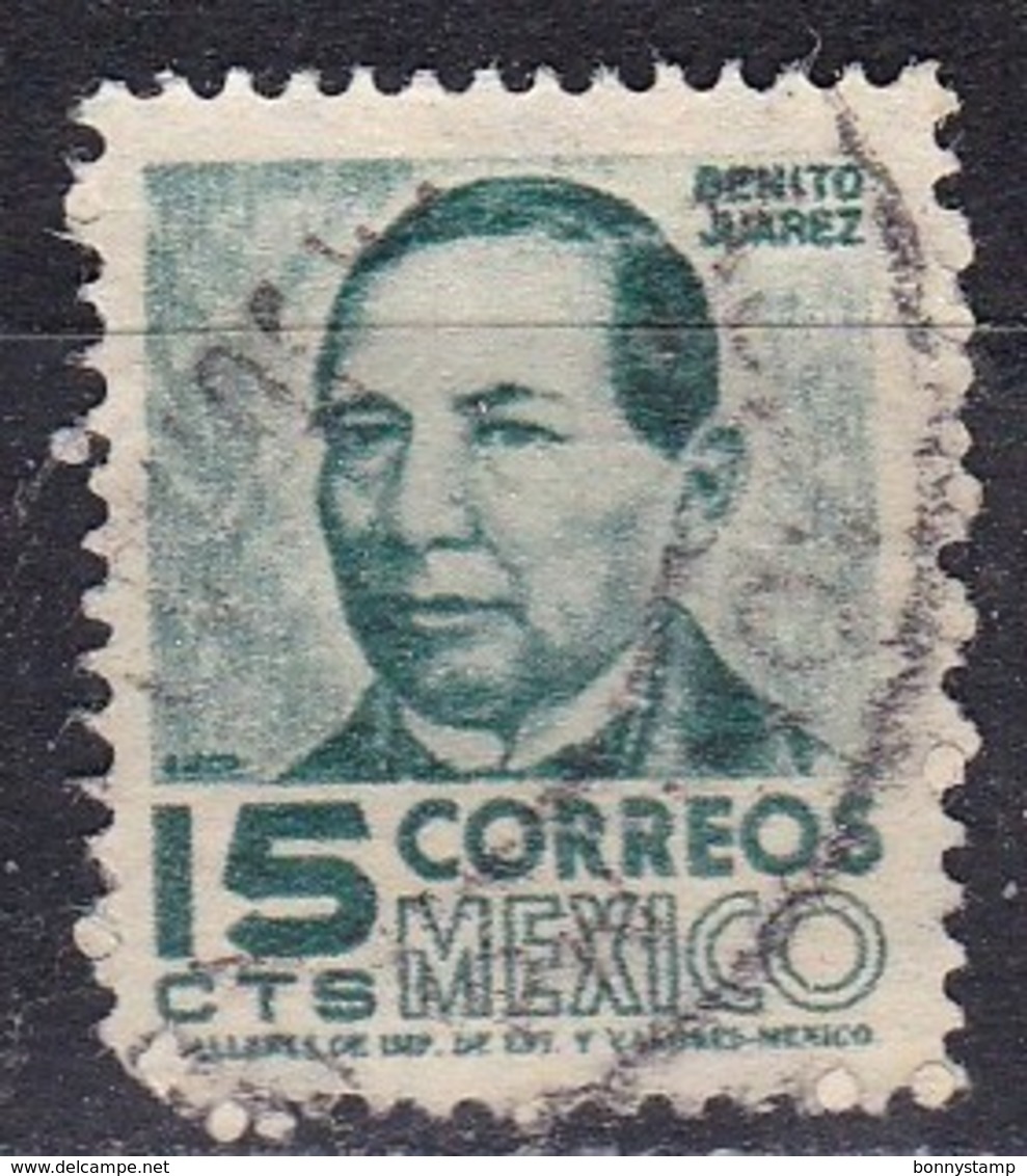 Messico, 1950/52 - 15c Benito Juarez - Nr.859 Usato° - Messico