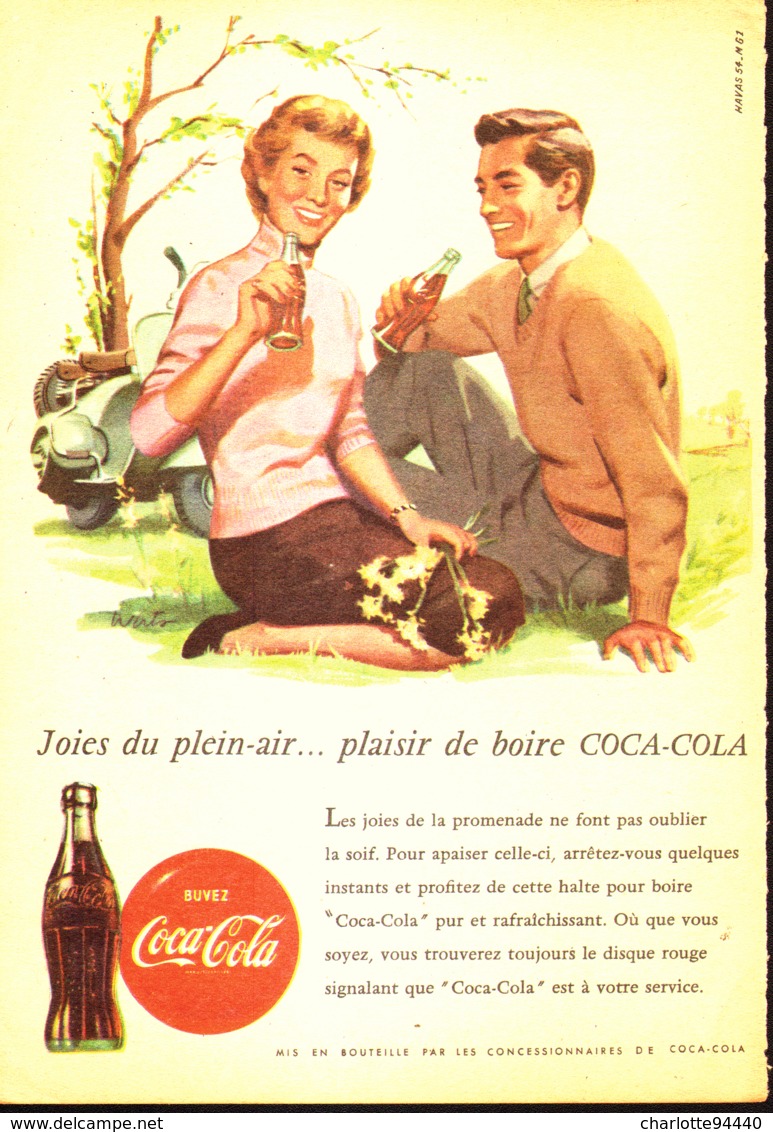 PUB " COCA-COLA " 1950'S ( 9 ) - Affiches Publicitaires