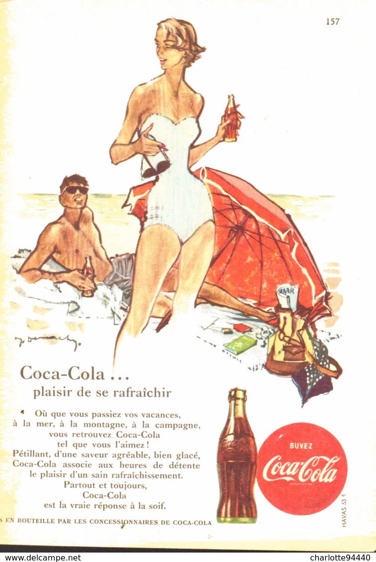 PUB " COCA-COLA " 1950'S ( 10 ) - Reclame-affiches