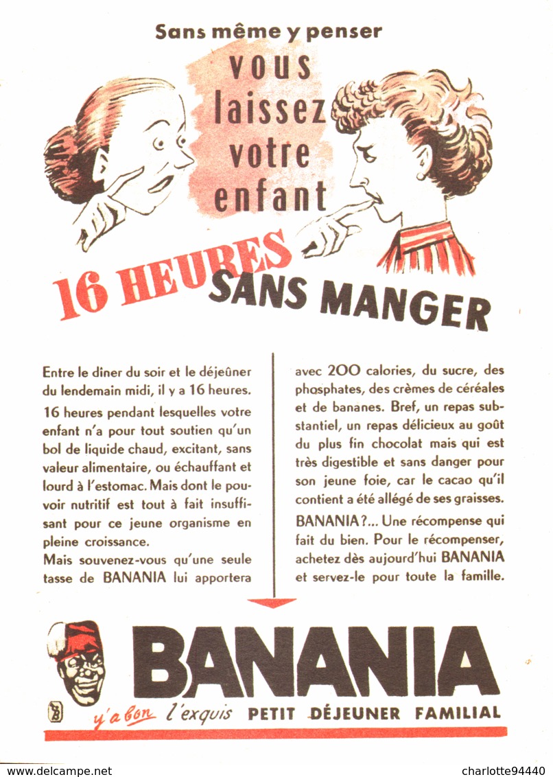 PUB " BANANIA " 1950'S ( 6 ) - Affiches Publicitaires