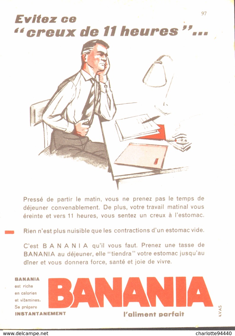 PUB " BANANIA " 1950'S ( 13 ) - Affiches Publicitaires