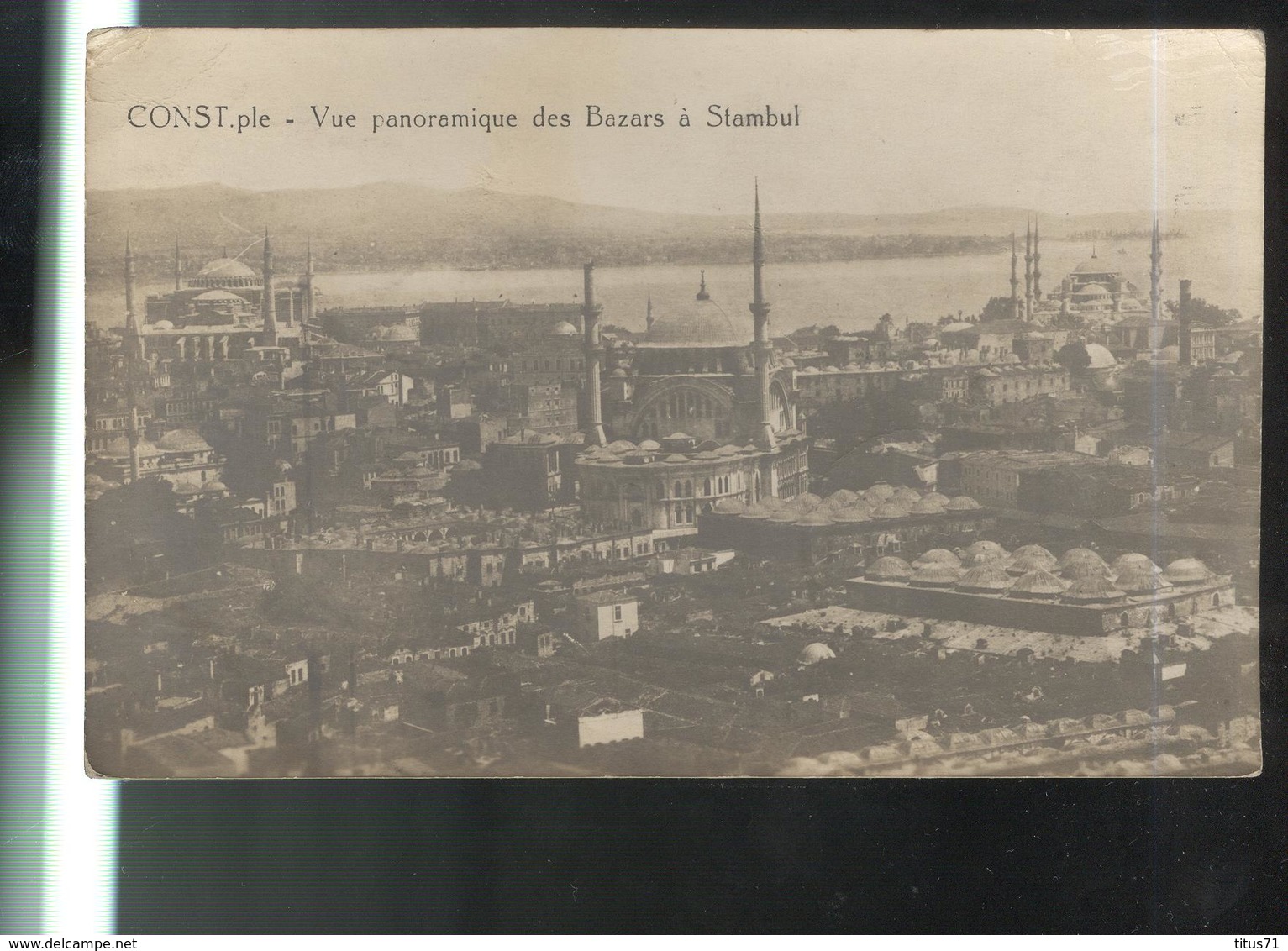 CPA Constantinople - Vue Panoramique Des Bazars à Stambul - Circulée 1920 - Turchia
