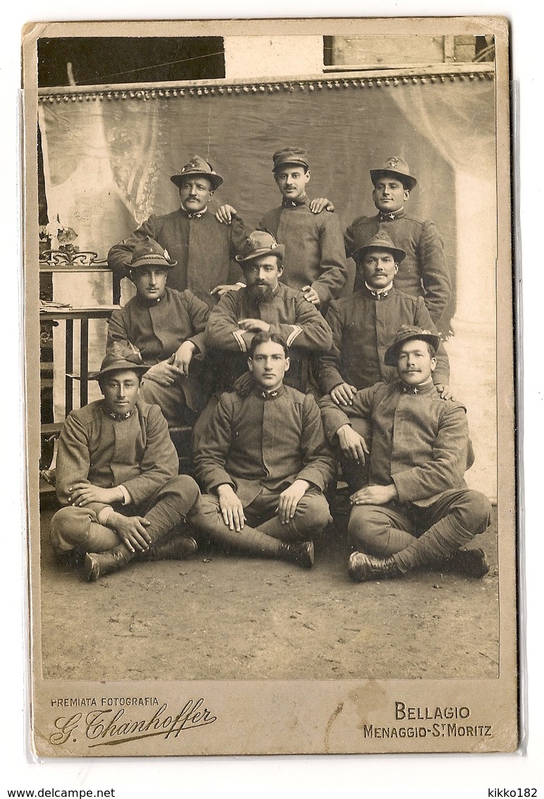 FOTO MILITARI ALPINI - FOTO THANHOFFER BELLAGIO - COMO - Guerra 1914-18